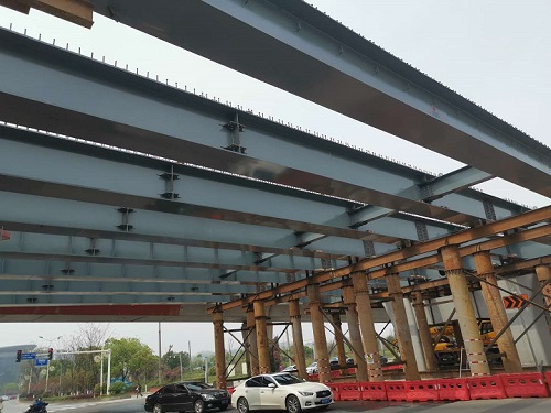湘府路快速通道改造芙蓉南路段钢结构高架